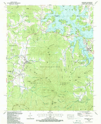 United States Geological Survey Hiawassee, GA-NC (1988, 24000-Scale) digital map