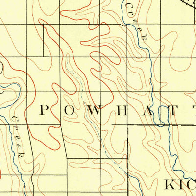 United States Geological Survey Hiawatha, KS-NE (1888, 125000-Scale) digital map