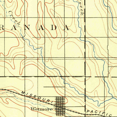 United States Geological Survey Hiawatha, KS-NE (1888, 125000-Scale) digital map