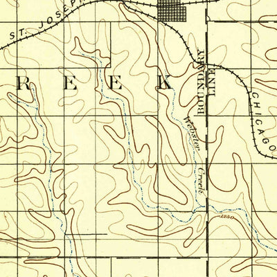 United States Geological Survey Hiawatha, KS-NE (1894, 125000-Scale) digital map