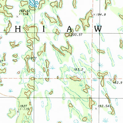 United States Geological Survey Hiawatha, MI (1983, 25000-Scale) digital map