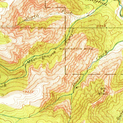 United States Geological Survey Hiawatha, UT (1923, 62500-Scale) digital map