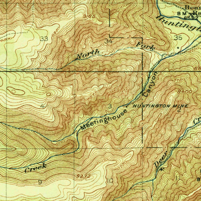 United States Geological Survey Hiawatha, UT (1925, 62500-Scale) digital map