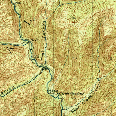 United States Geological Survey Hiawatha, UT (1925, 62500-Scale) digital map