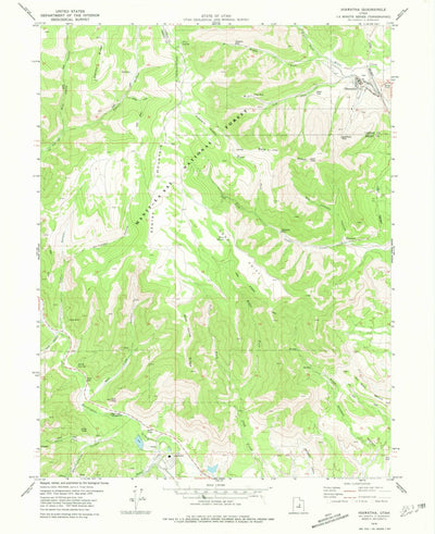 United States Geological Survey Hiawatha, UT (1978, 24000-Scale) digital map