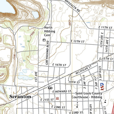 United States Geological Survey Hibbing, MN (2022, 24000-Scale) digital map