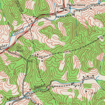 United States Geological Survey Hibernia, KY (1961, 24000-Scale) digital map