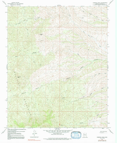 United States Geological Survey Hibernia Peak, AZ (1967, 24000-Scale) digital map