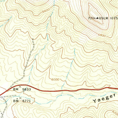 United States Geological Survey Hickey Mountain, AZ (1973, 24000-Scale) digital map