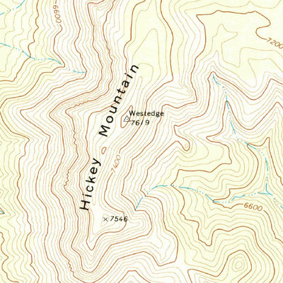 United States Geological Survey Hickey Mountain, AZ (1973, 24000-Scale) digital map
