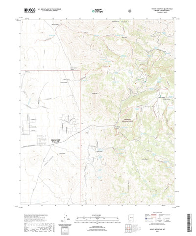 United States Geological Survey Hickey Mountain, AZ (2021, 24000-Scale) digital map