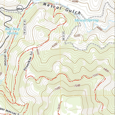 United States Geological Survey Hickey Mountain, AZ (2021, 24000-Scale) digital map