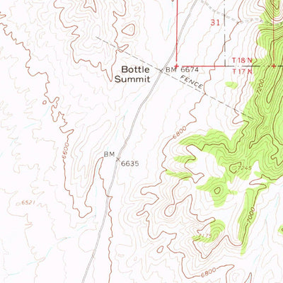 United States Geological Survey Hickison Summit, NV (1960, 62500-Scale) digital map