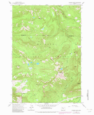 United States Geological Survey Hickman Butte, OR (1962, 24000-Scale) digital map