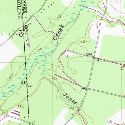 United States Geological Survey Hickman, DE-MD (1955, 24000-Scale) digital map