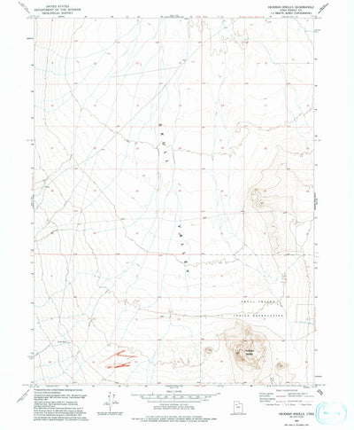 United States Geological Survey Hickman Knolls, UT (1993, 24000-Scale) digital map
