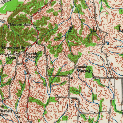 United States Geological Survey Hickman, KY-MO-TN (1954, 62500-Scale) digital map