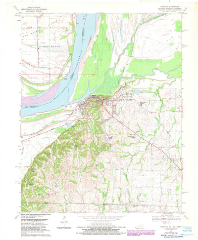 United States Geological Survey Hickman, KY-MO-TN (1970, 24000-Scale) digital map