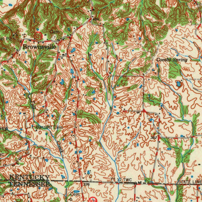 United States Geological Survey Hickman, KY-MO-TN (1972, 62500-Scale) digital map