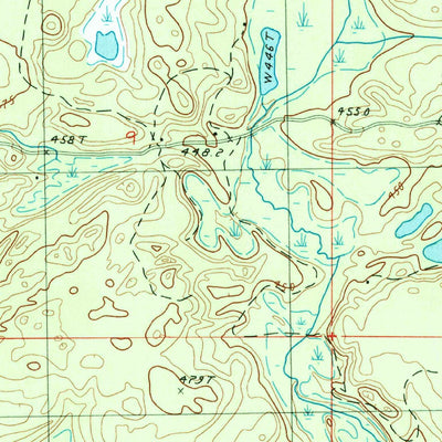 United States Geological Survey Hickman Lake, MI (1985, 24000-Scale) digital map