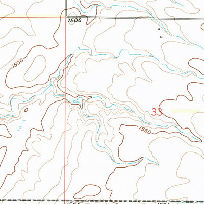 United States Geological Survey Hickman Lake, SD (1958, 24000-Scale) digital map