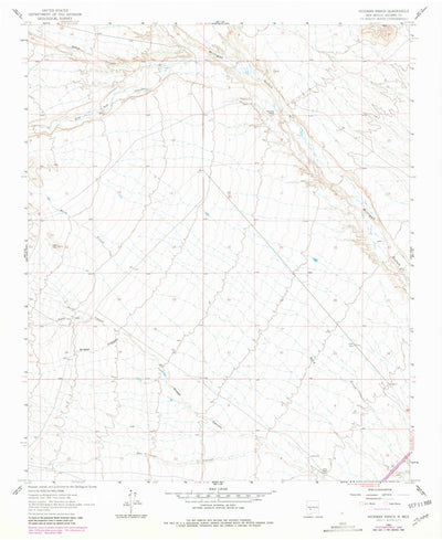 United States Geological Survey Hickman Ranch, NM (1961, 24000-Scale) digital map