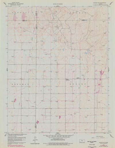 United States Geological Survey Hickok NE, KS (1959, 24000-Scale) digital map