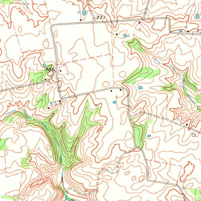 United States Geological Survey Hickory Flat, KY-TN (1967, 24000-Scale) digital map