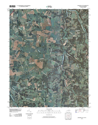 United States Geological Survey Hickory Flat, KY-TN (2010, 24000-Scale) digital map