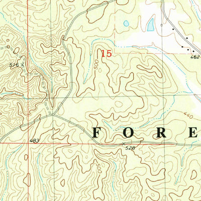 United States Geological Survey Hickory Flat, MS (1982, 24000-Scale) digital map