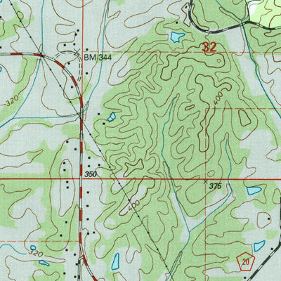 United States Geological Survey Hickory Flat, MS (2000, 24000-Scale) digital map