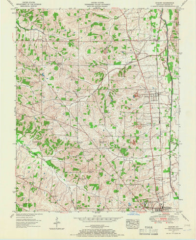 United States Geological Survey Hickory, KY (1951, 24000-Scale) digital map