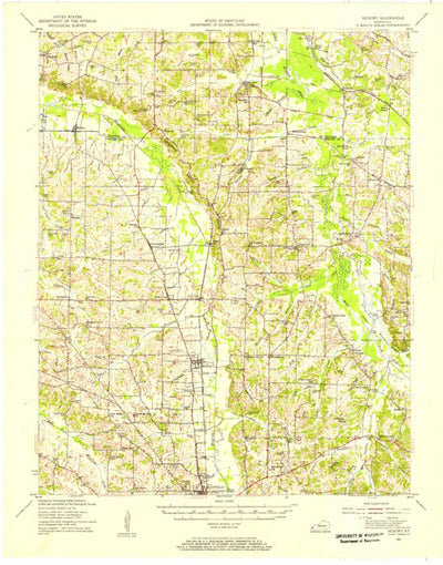 United States Geological Survey Hickory, KY (1951, 62500-Scale) digital map