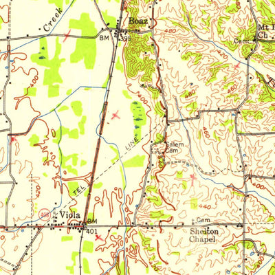 United States Geological Survey Hickory, KY (1951, 62500-Scale) digital map