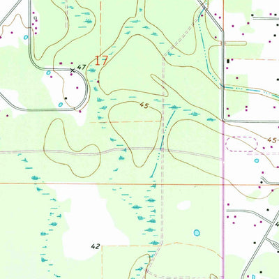 United States Geological Survey Hickory, LA-MS (1971, 24000-Scale) digital map