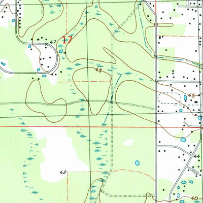 United States Geological Survey Hickory, LA-MS (1998, 24000-Scale) digital map