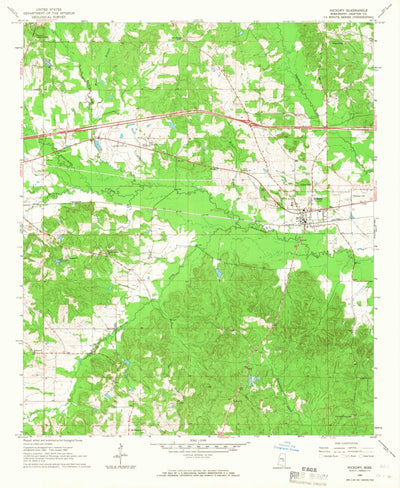 United States Geological Survey Hickory, MS (1966, 24000-Scale) digital map