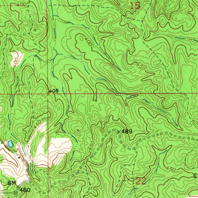 United States Geological Survey Hickory, MS (1966, 24000-Scale) digital map