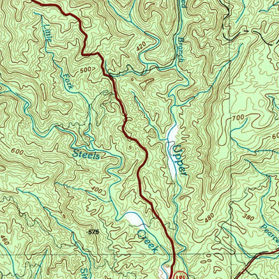 United States Geological Survey Hickory, NC (1986, 100000-Scale) digital map