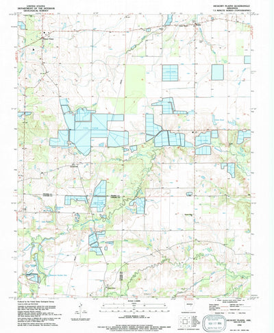 United States Geological Survey Hickory Plains, AR (1994, 24000-Scale) digital map