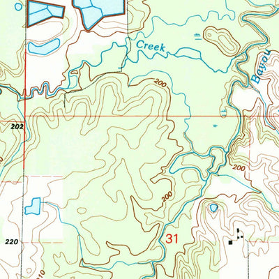 United States Geological Survey Hickory Plains, AR (1994, 24000-Scale) digital map