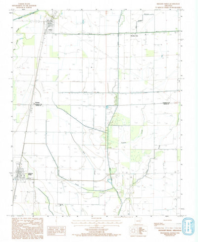 United States Geological Survey Hickory Ridge, AR (1992, 24000-Scale) digital map
