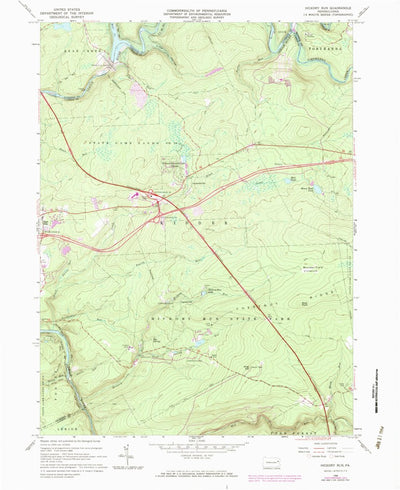 United States Geological Survey Hickory Run, PA (1966, 24000-Scale) digital map