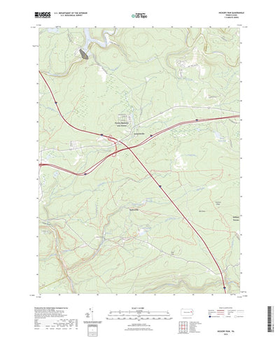 United States Geological Survey Hickory Run, PA (2023, 24000-Scale) digital map