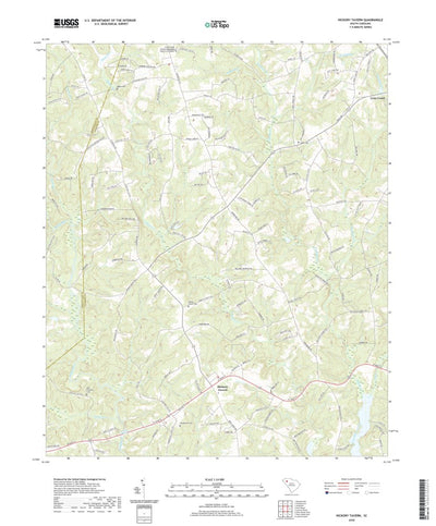 United States Geological Survey Hickory Tavern, SC (2020, 24000-Scale) digital map
