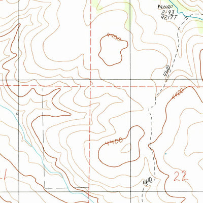 United States Geological Survey Hicks Spring, OR (1990, 24000-Scale) digital map