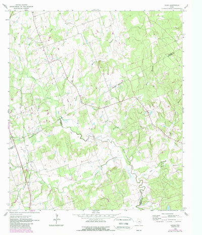 United States Geological Survey Hicks, TX (1962, 24000-Scale) digital map