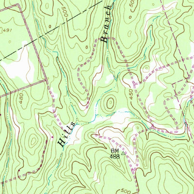 United States Geological Survey Hicks, TX (1962, 24000-Scale) digital map