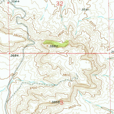 United States Geological Survey Hickson Ranch, MT (1956, 24000-Scale) digital map