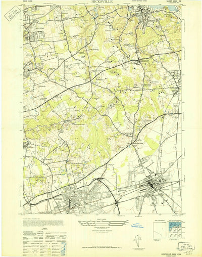 United States Geological Survey Hicksville, NY (1947, 24000-Scale) digital map